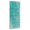 Stupell Industries Bathroom Rules on Turquoise, 10" x 24" - 3 of 4