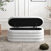 KINWELL 46.5"W Boucle Upholstered Storage Bed Bench Ottoman - 2 of 4