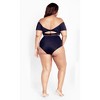 Women's Plus Size Sicilia Underwire Bikini Top - black | CITY CHIC - 4 of 4