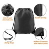 Gneeric Black Drawstring Backpack Bulk Combination DIY Reflective - 3 of 4