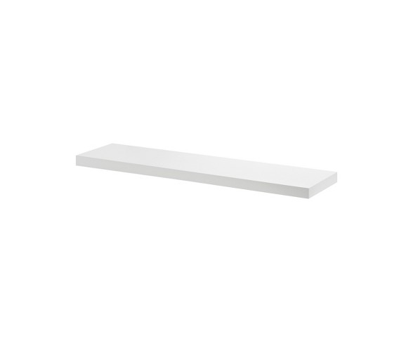 36" x 8" x 1.25" Slim Boy Board Wall Shelf White - Dolle Shelving