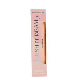 Kara Beauty Blush N' Beam Highlighter & Blush Stick True Coral + Luxe Peach 0.5 oz - 1 of 2