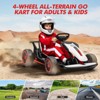 Jojoka Electric Drift Go-Kart for Kids, Outdoor Ride-on with Adjustable Seat, Dual Motors, 8.1 MPH, LED Lights, Music, Ages 6-12 - 4 of 4