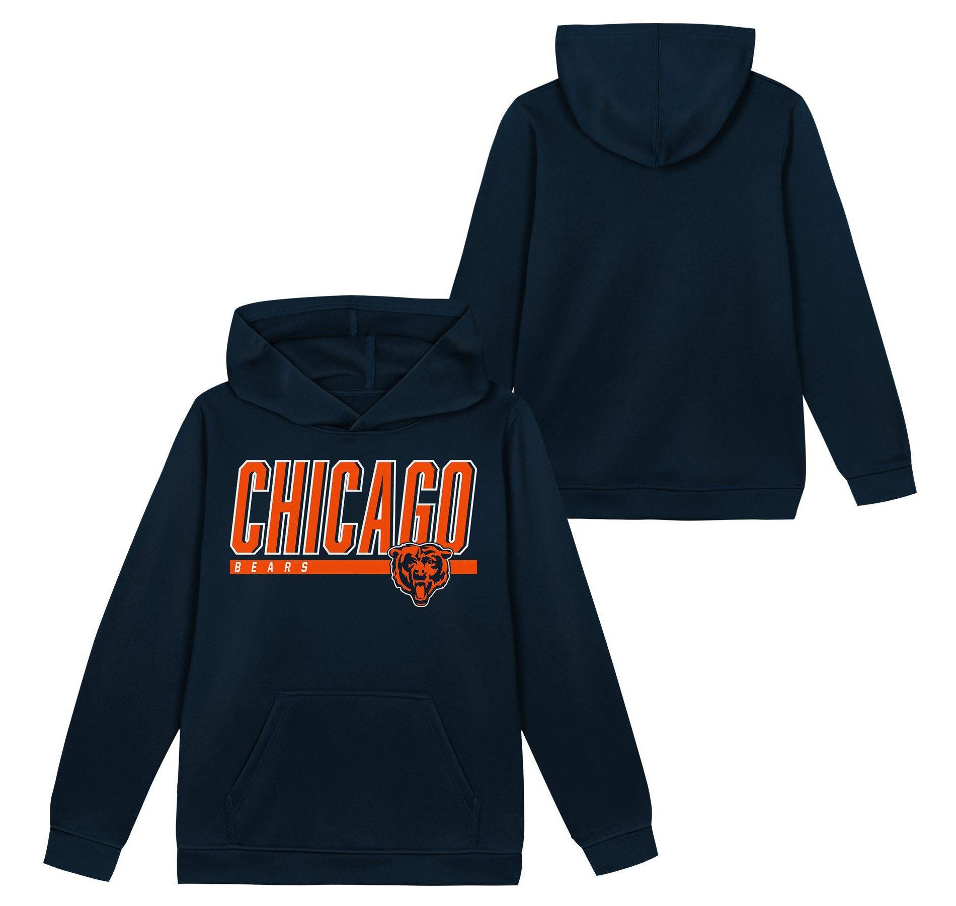 NFL Chicago Bears Boys' Performance Hooded Sweatshirt