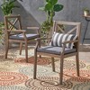 VASIP Dining Chair with 2 Cushions and Rust-Resistant Iron Frame for Backyard, Poolside, Garden for Backyard, Poolside, and Garden - 2 of 4