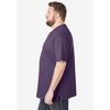 KingSize Men's Big & Tall Shrink-Less Lightweight Henley T-Shirt - 4 of 4