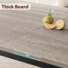 homfan Dining Table, Kitchen Dining Table， Rectangular Dining Table with Cut Corners for Living Room and Dining Room - 4 of 4