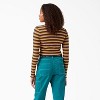 Dickies Women’s Long Sleeve Striped Cropped T-Shirt - 2 of 3