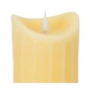 Melrose 7" Prelit LED Simplux Dripping Wax Flameless Pillar Candle with Moving Flame - Ivory - 3 of 3