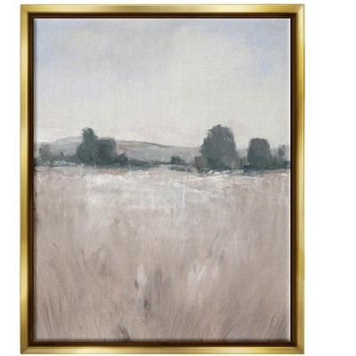 Stupell Industries Rural Autumn Grassland Field NatureFloater Canvas Wall Art