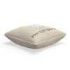 18"x18" Outdoor/Indoor Cotton Tail Square Throw Pillow Off-White - Pillow Perfect: Reversible, Velvet, Bunny Design - 3 of 4