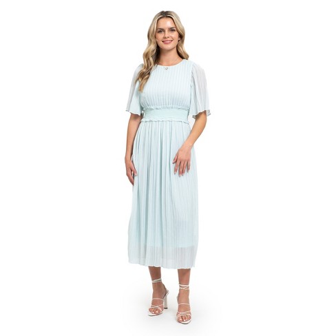 August Sky Women's Pleated Midi Dress - image 1 of 2