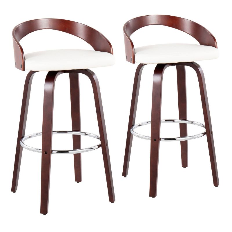 Set of 2 Grotto Upholstered Barstools - Lumisource, 1 of 11
