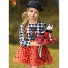 Bewitching Kitten Plaid and Polka Dot Tutu Dress Mia Belle Girls - 2 of 4