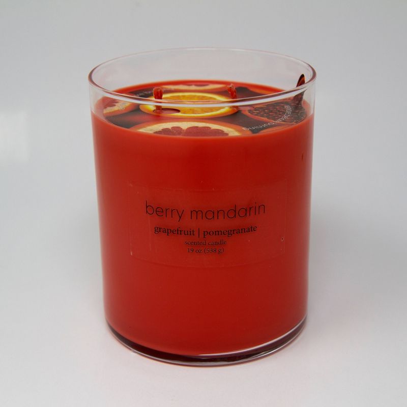 Glass Jar 2-Wick Berry Mandarin Candle - Room Essentials™, 1 of 5