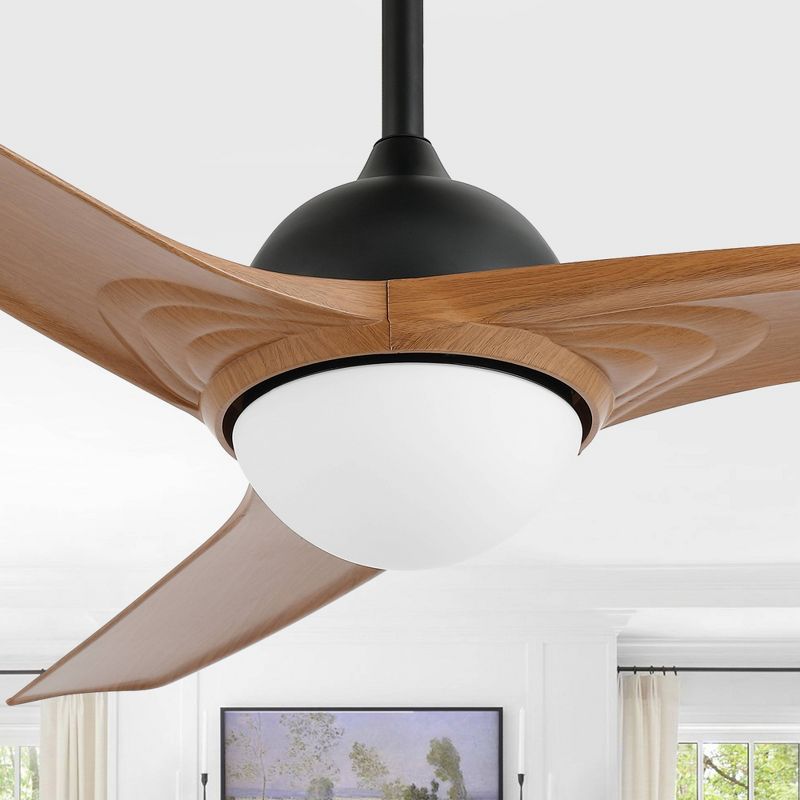 52" 1-Light Sully Contemporary 6-Speed Propeller Integrated LED Ceiling Fan - JONATHAN Y, 3 of 18