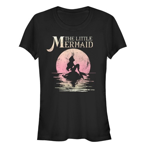 Juniors Womens The Little Mermaid Ariel Sunset T-Shirt - image 1 of 3