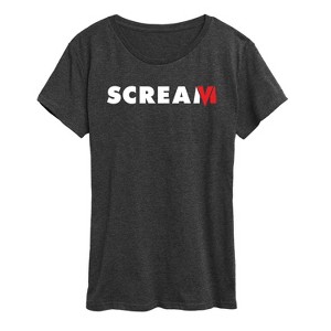 Women's - Scream - Red and White Logo Short Sleeve Graphic T-Shirt - 1 of 4