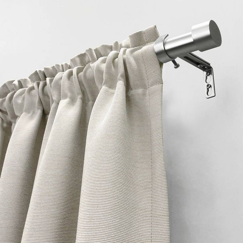 Decorative Drapery Curtain Rod with End Cap Finials - Lumi Home Furnishings, 3 of 8