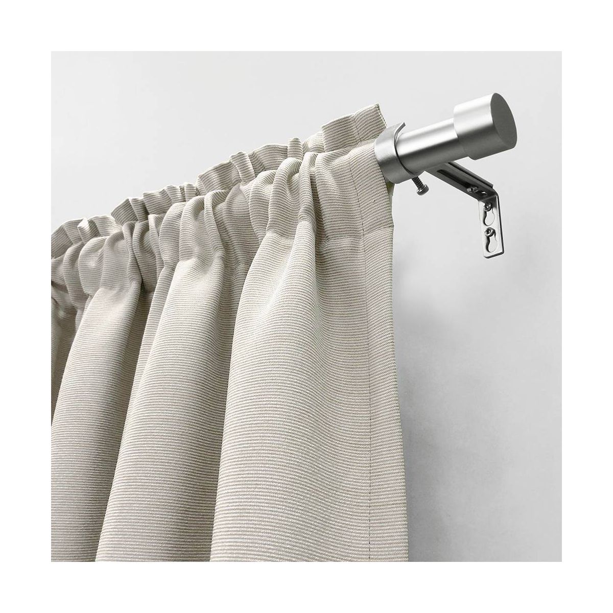 Decorative Drapery Curtain Rod with End Cap Finials - Lumi Home Furnishings - thumbnail 2