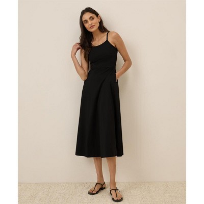 Pact Women's Organic Cotton Fit & Flare Midi Dress Regular