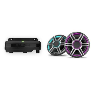 Garmin Fusion Apollo AP-FL88SPG 8.8" LED Marine Speakers Sport Grills, Gray, Pair with Garmin Spectra LC102 1-Zone LED lighting Controller, Compati... - 1 of 4