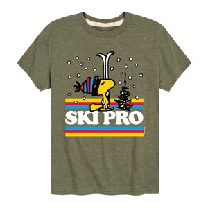 Boys' - Peanuts - Woodstock Ski Pro Short Sleeve Graphic T-Shirt - 1 of 4