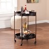 Alfred Two-Tier Round Butler Table - OC2087 - Black - SEI - 2 of 4