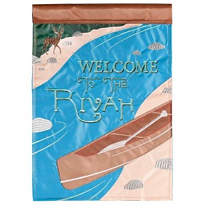 Dicksons Magnolia Garden Welcome to the Rivah Blue 18 x 13 Polyester Outdoor Garden Flag - 1 of 2