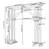 Artloge 260cm Extra Large White Wedding Arch Stand Heavy Duty Metal Party Flower Backdrop Rack for Proposal Bridal Party Celebrations Outside Stage - 3 of 4
