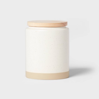 Large 125oz Glass & Wood Storage Canister - Hearth & Hand™ With Magnolia :  Target