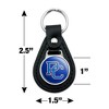 Presbyterian College Primary Logo Black Leather Keychain - 2 of 4