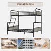 Whizmax Twin Over Full Bunk Bed - Metal Frame with High Guardrail & Ladder, Convertible for Kids/Adults, No Box Spring - 3 of 4