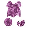 Unique Bargains Elegant Sequins Bow Hair Ties for Home 1 Pc - 3 of 4