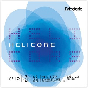 D'Addario Helicore Series Cello G String 1/2 Size - 1 of 2