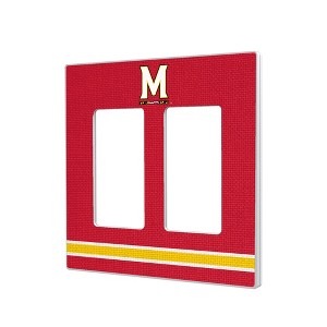 NCAA Big Ten Universities Stripe Hidden-Screw Light Switch Plate for Double Rocker - 1 of 4