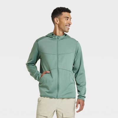 Women's Full Zip Fleece Hoodie - All In Motion™ Green S : Target