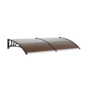 VEVOR Window Door Awning Canopy 80" x 40", UPF 50+ Polycarbonate Entry Door Outdoor Window Awning Exterior, Front Door Overhang Awning - 1 of 4