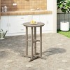 WestinTrends Malibu 37" All Weather HDPE Outdoor Patio Counter Height Bistro Table - Round - 2 of 4