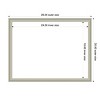 Amanti Art 20"x26" Florence Silver Framed Magnetic Dry Erase Board - 4 of 4