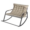 35.4" Breathable Mesh Rocking Recliner with Cushions and Arm Storage - 3 of 4