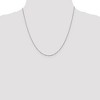 Black Bow Jewelry 1.1mm 14k White Gold Solid Flat Cable Chain Necklace - 2 of 4