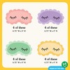 Big Dot of Happiness Paper Sleep Eye Masks, Pajama Slumber Party Headbands for Girls Sleepover Birthday, DIY Spa Day Party Hat Favors, 16 Count - 4 of 4