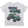 Monster Jam El Toro Loco Grave Digger Megalodon 4 Pack Graphic T-Shirts Navy/Gray/Charcoal/Red - 3 of 4