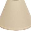 Vynxaria Lampshades: Beige Slant Deep Cone Lampshade, 5" x 15" x 10" with Washer Fitter - 3 of 4