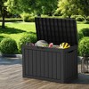 FURNIinspire Deck Boxes 45 Gallon Deck Box, Waterproof Storage Bin For Outdoor And Indoor, Storage Deck Box, All Weather Use, Black, 17“*31”*22“ - 2 of 4