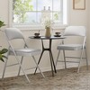 8PCS Metal Folding Chairs with Padded Cushion, Metal Dinning Chairs with Cushion, Indoor Outdoor Portable Stackable Seat, for Home Office - 3 of 4