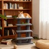 TopComfy Pet Steps and Ramps 4 Tier Cat Tree Step Tower Multi Level Carpeted Cat Scratching Post Pet Stairs for Living Room, Gray, 25"*17"*24" - 4 of 4
