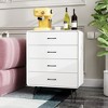 FUFU&GAGA White Rounded - corner Drawer Cabinets: Flexible Combinations, Ample Storage for Home - 2 of 4