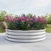 Lirago 89"L Large Rotundity Galvanized Raised Garden Bed Metal Planter Box for VegetablesFlowers Rust Proof Easy Assembly - 2 of 4